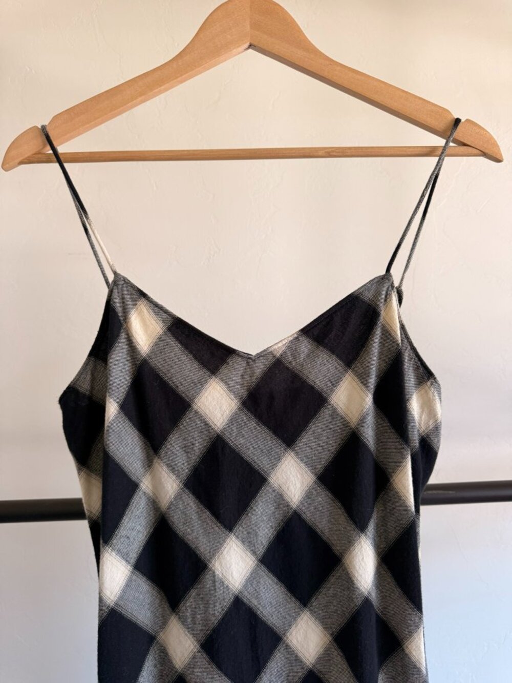 NWT Pistola Mari Black & White Multi Plaid Midi Slip Dress S - Picture 8 of 13